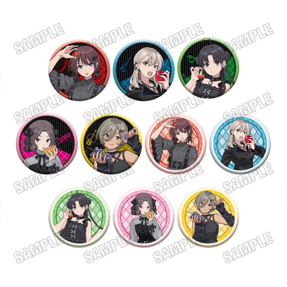ガールズバンドクライ_描き下ろし缶バッジコレクション【ブラックファッションフルーツver.】　【コンプリートBOX／10個入り】