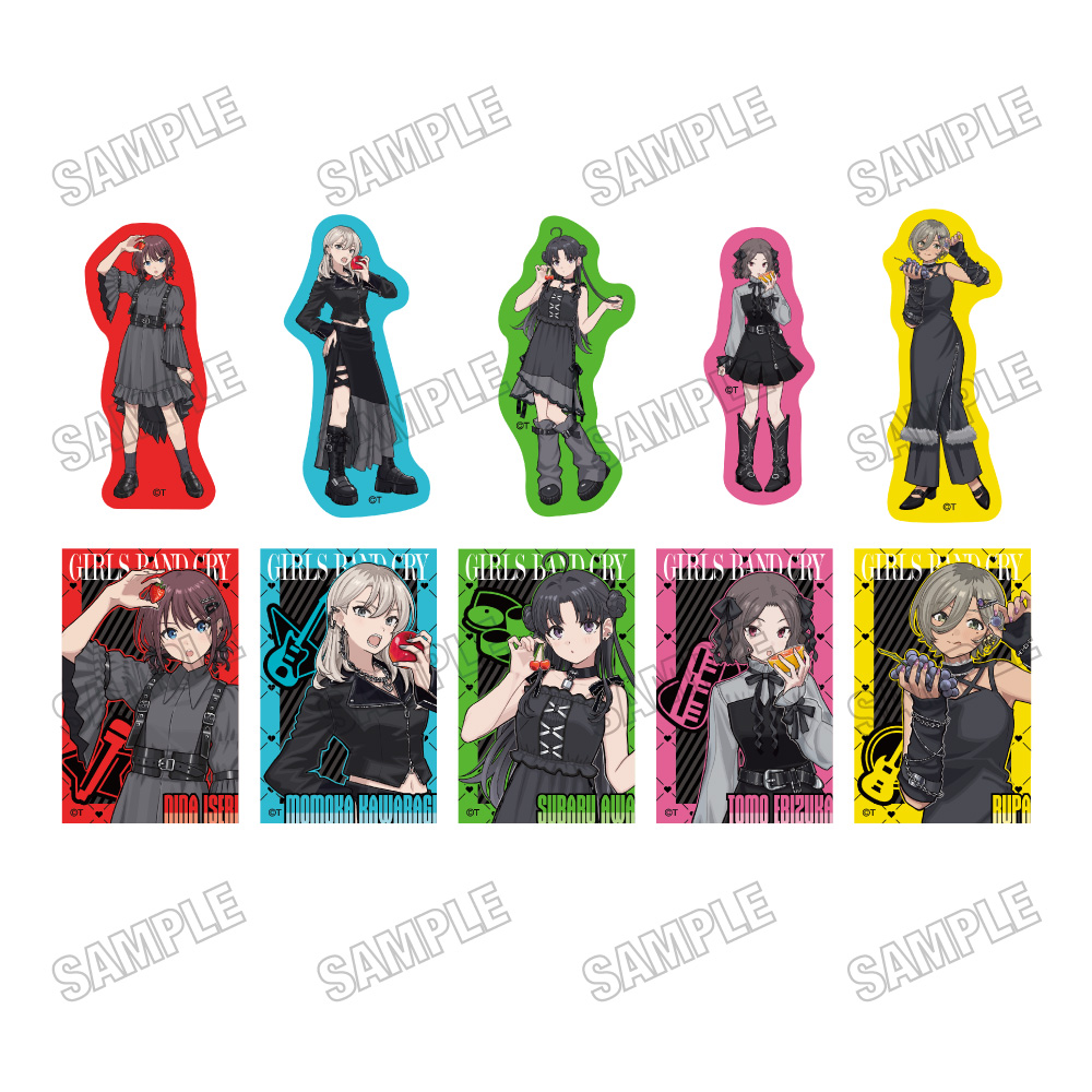ガールズバンドクライ_描き下ろしステッカーコレクション【ブラック