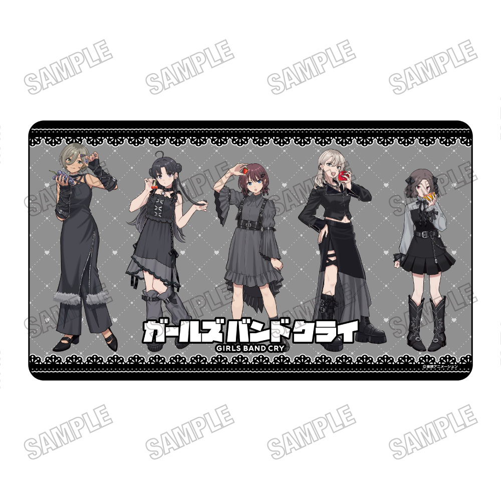 ガールズバンドクライ_描き下ろしデスクマット【ブラックファッションフルーツver.】　