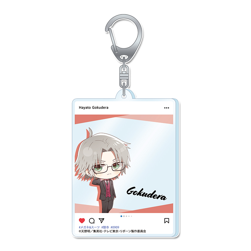家庭教師ヒットマンREBORN!_ぷちちょこ アクリルキーホルダー【獄寺隼人】メガネ&スーツver.