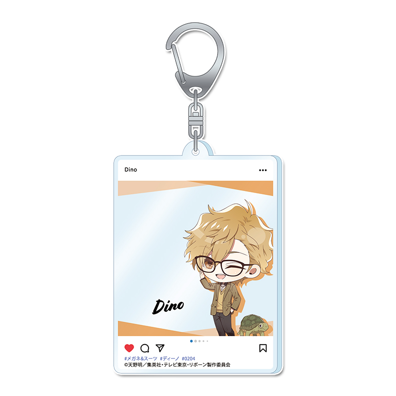 家庭教師ヒットマンREBORN!_ぷちちょこ アクリルキーホルダー【ディーノ】メガネ&スーツver.