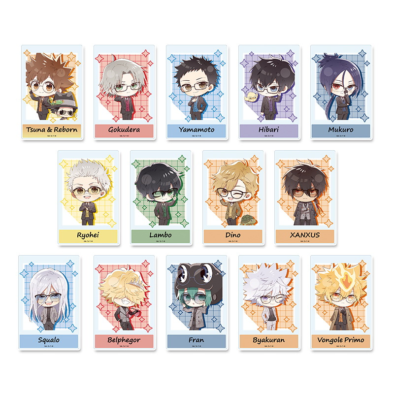 家庭教師ヒットマンREBORN!_ぷちちょこ トレーディングアクリルカード メガネ&スーツver. 【コンプリートBOX／14個入り】