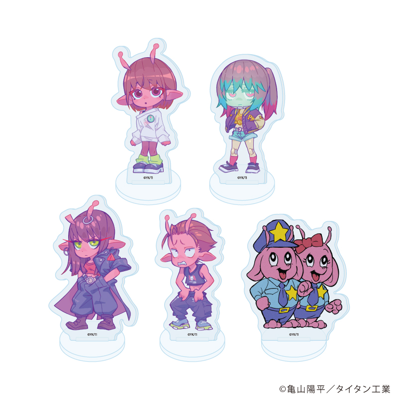 銀河特急 ミルキー☆サブウェイ_アクリルぷちスタンド01/コンプリートセット(全5種)(公式イラスト)【コンプリートセット/5個入り】