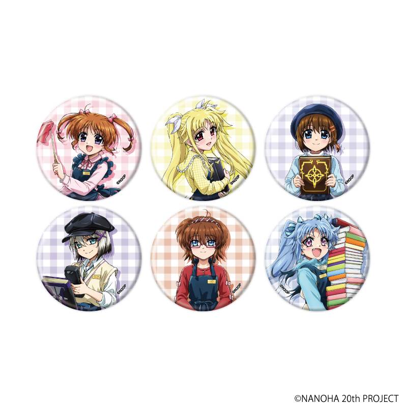 魔法少女リリカルなのはシリーズ_缶バッジ27/コンプリートセット(全6種)(描き下ろしイラスト)【コンプリートセット/6個入り】