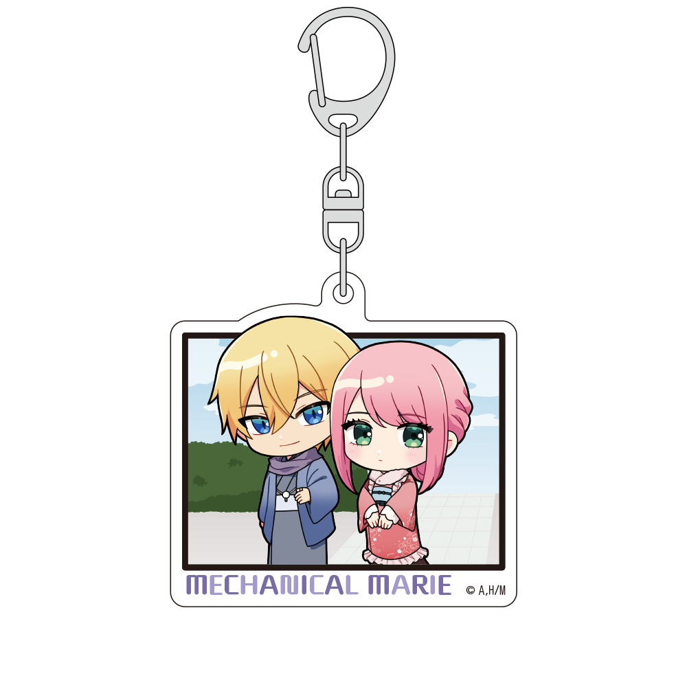 機械じかけのマリー_ミニキャラアクリルキーホルダー(マリー&アーサー/着物)