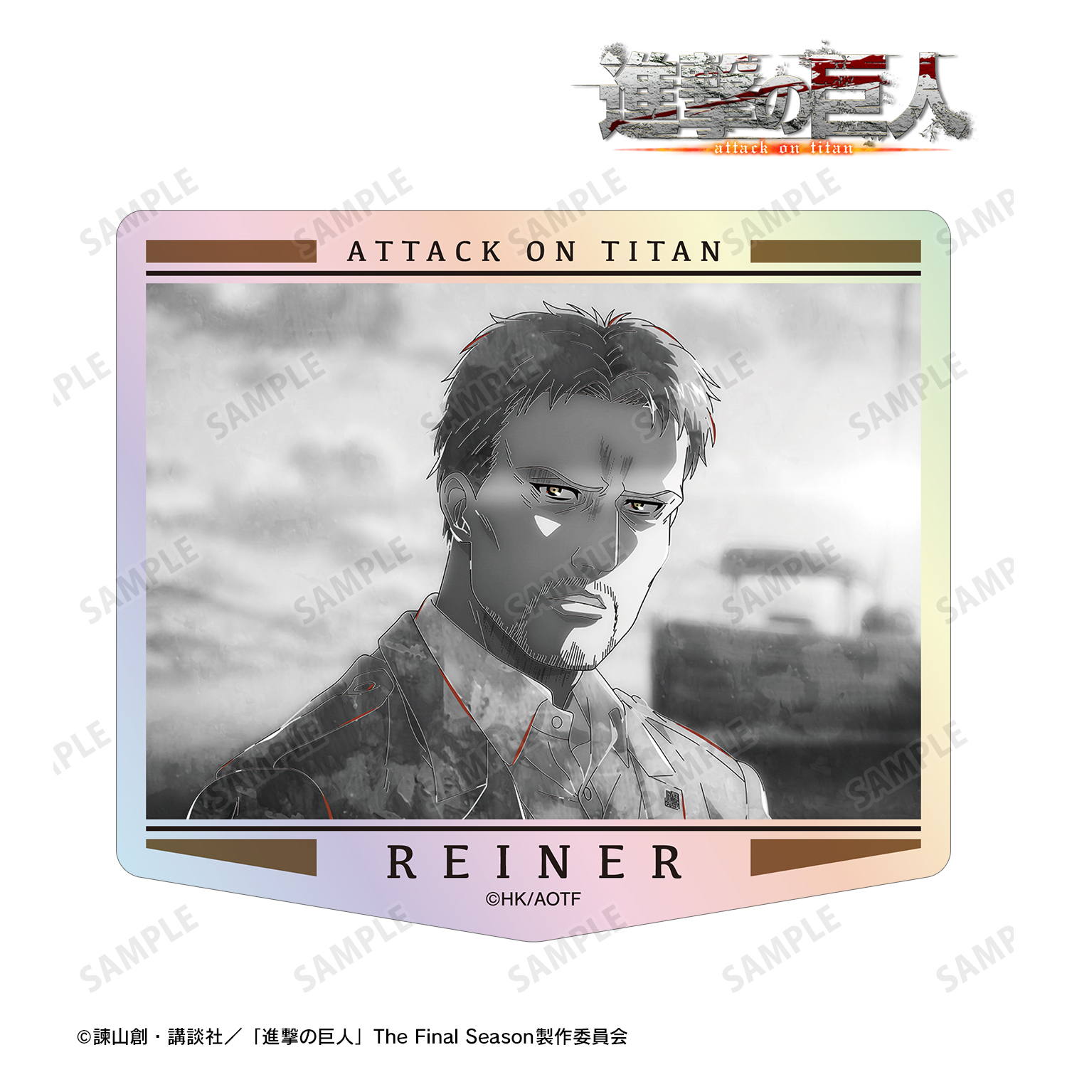 進撃の巨人_ライナー Ani-Art BLACK LABEL 第2弾 オーロラダイカットステッカー