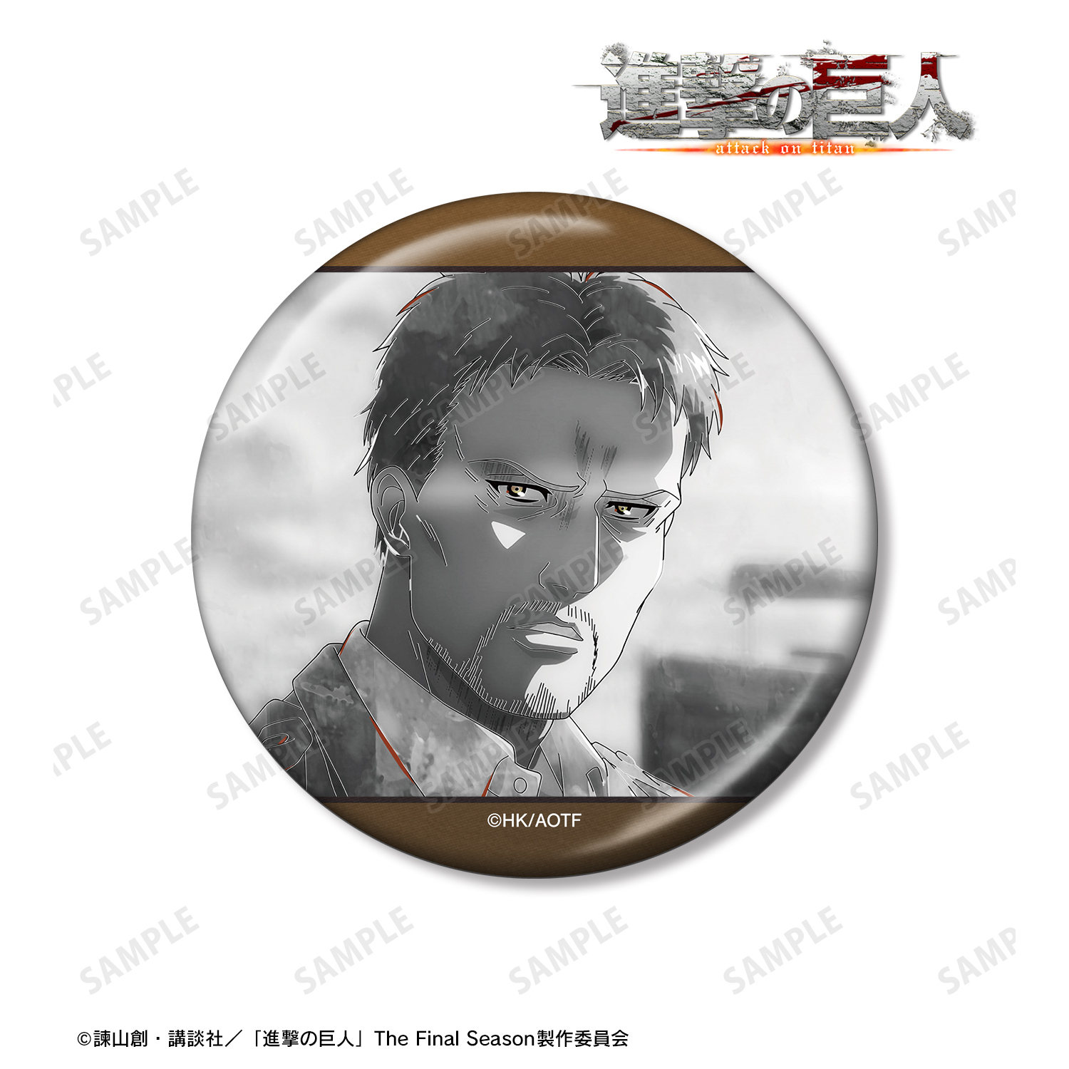 進撃の巨人_ライナー Ani-Art BLACK LABEL 第2弾 75mmメタリック缶バッジ