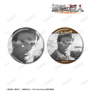진격의 거인_라이너 Ani-Art BLACK LABEL 제2탄 캔 배지 2개 세트