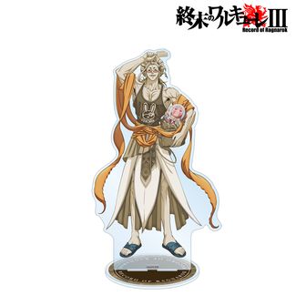 終末のワルキューレIII_描き下ろし 釈迦 75mmホログラム缶バッジ ver.A