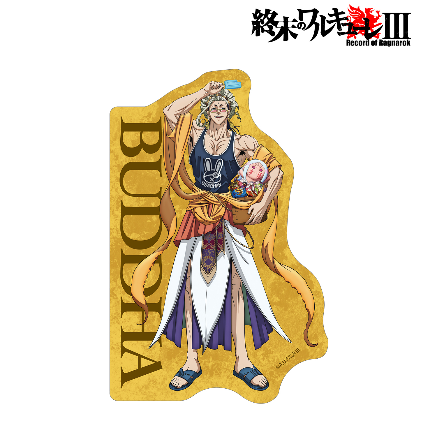 終末のワルキューレIII_描き下ろし 釈迦 ダイカットステッカー ver.A