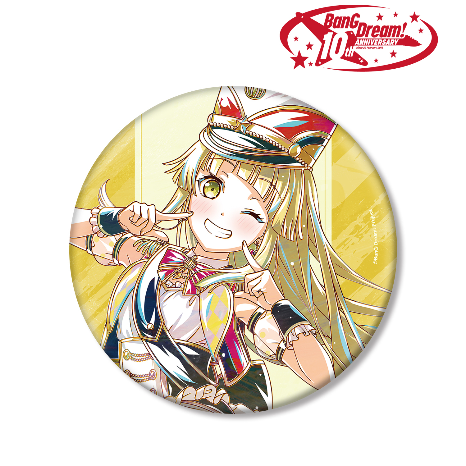 BanG Dream!_弦巻 こころ Ani-Art 第6弾 BIG缶バッジ