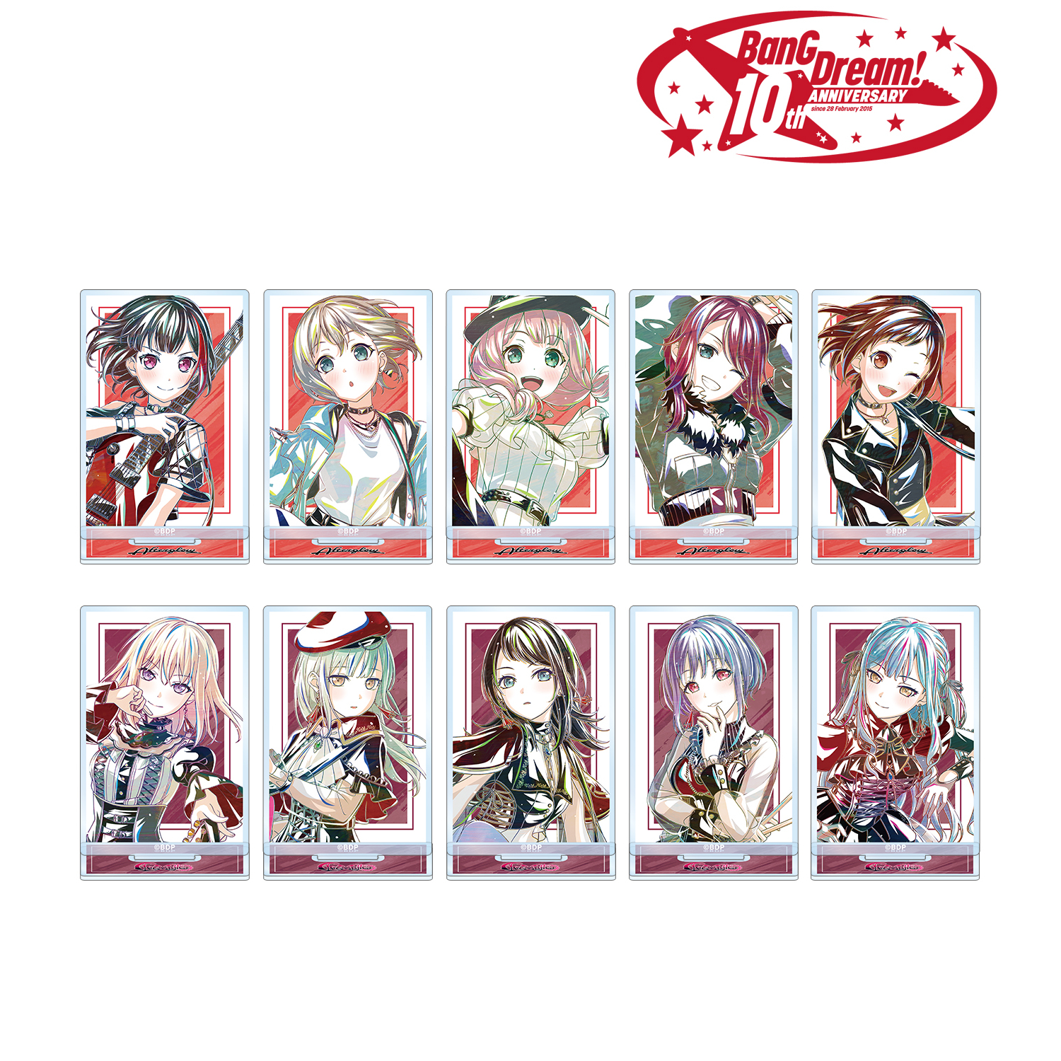 BanG Dream!_トレーディング Ani-Art 第6弾 アクリルスタンド ver.B(単位/コンプリートBOX/10パック入り)