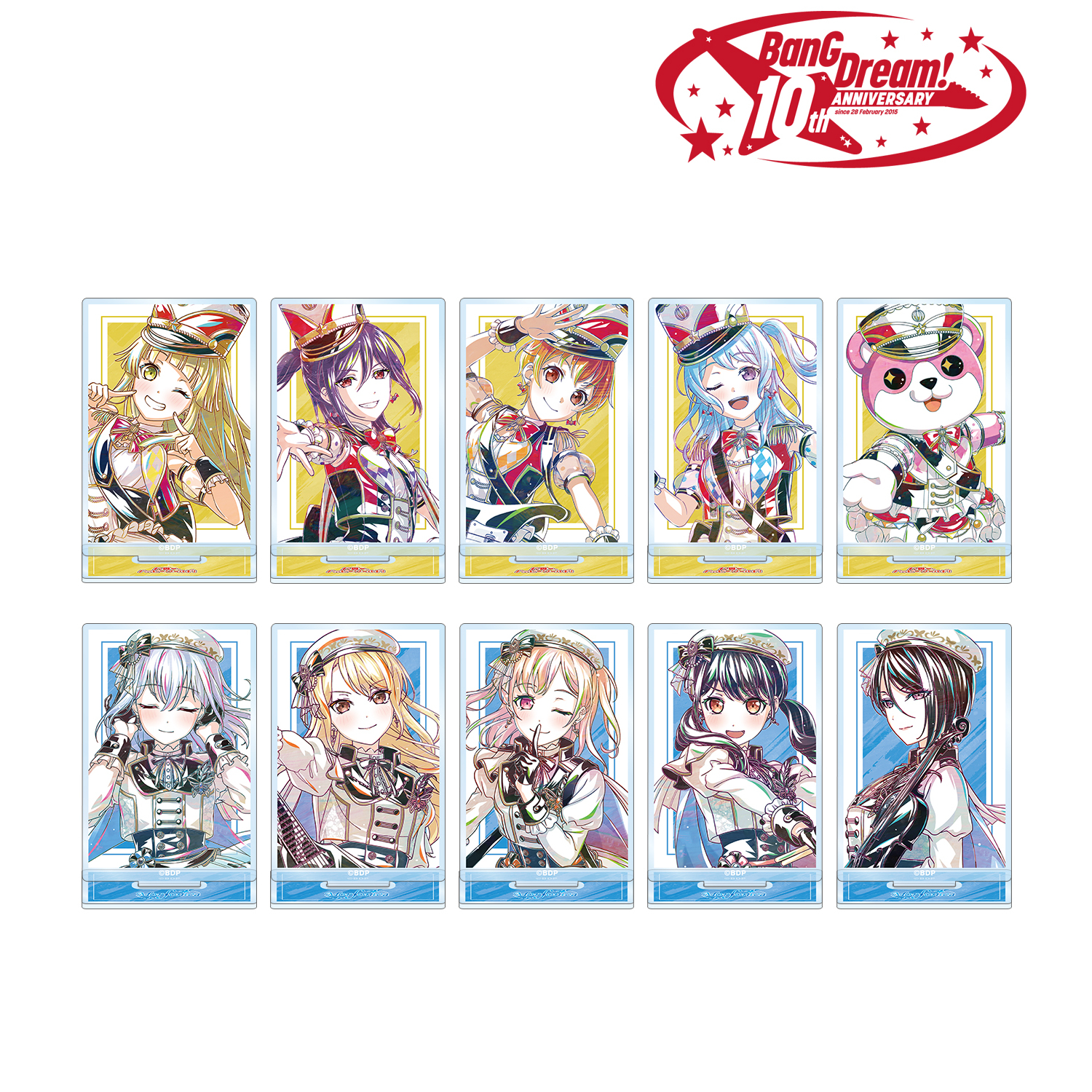 BanG Dream!_トレーディング Ani-Art 第6弾 アクリルスタンド ver.E(単位/コンプリートBOX/10パック入り)