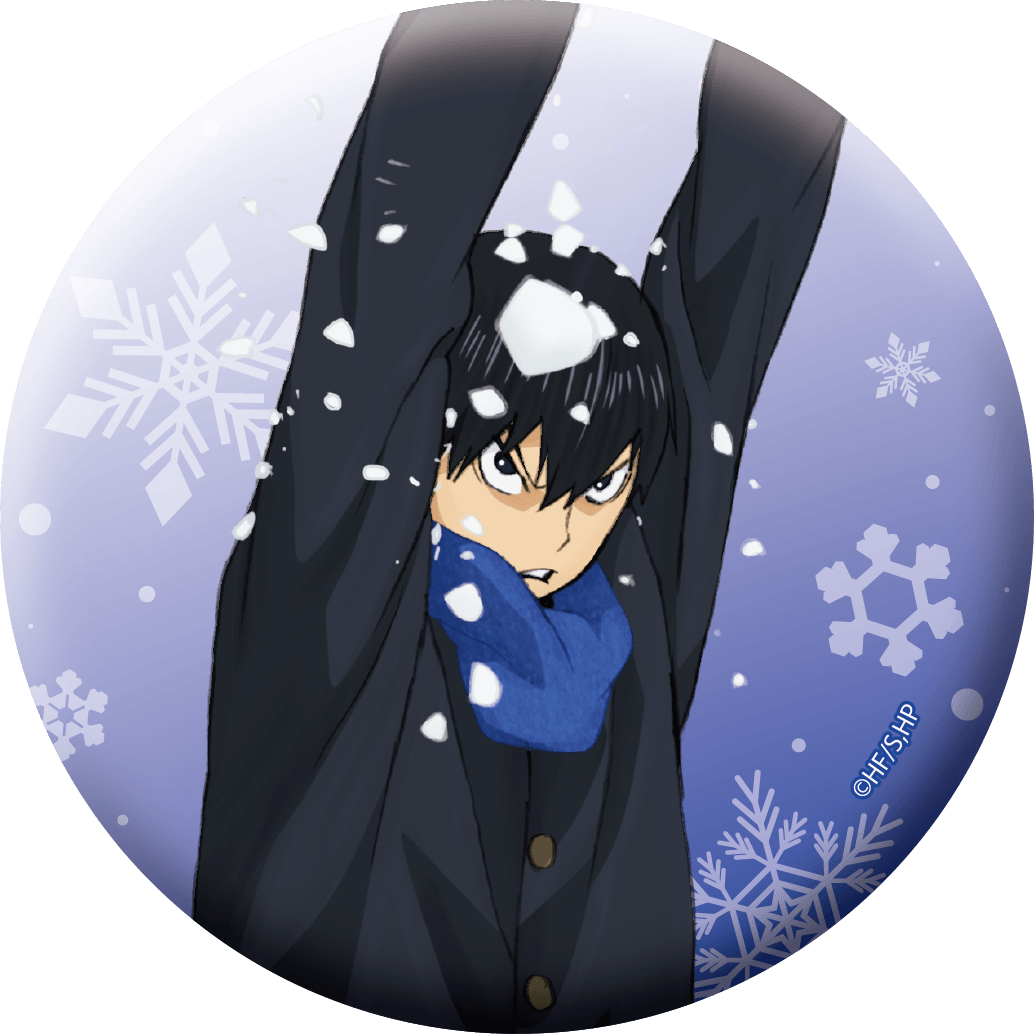 ハイキュー!!_グリッター缶バッジ／影山飛雄