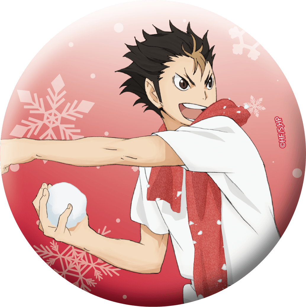 ハイキュー!!_グリッター缶バッジ／西谷 夕