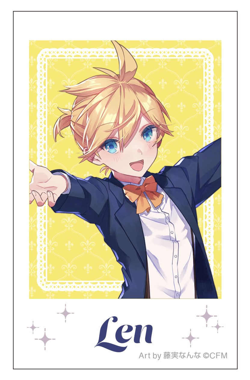 初音ミクシリーズ_チェキプリント／鏡音レン　メイド＆執事　Art by 藤実なんな