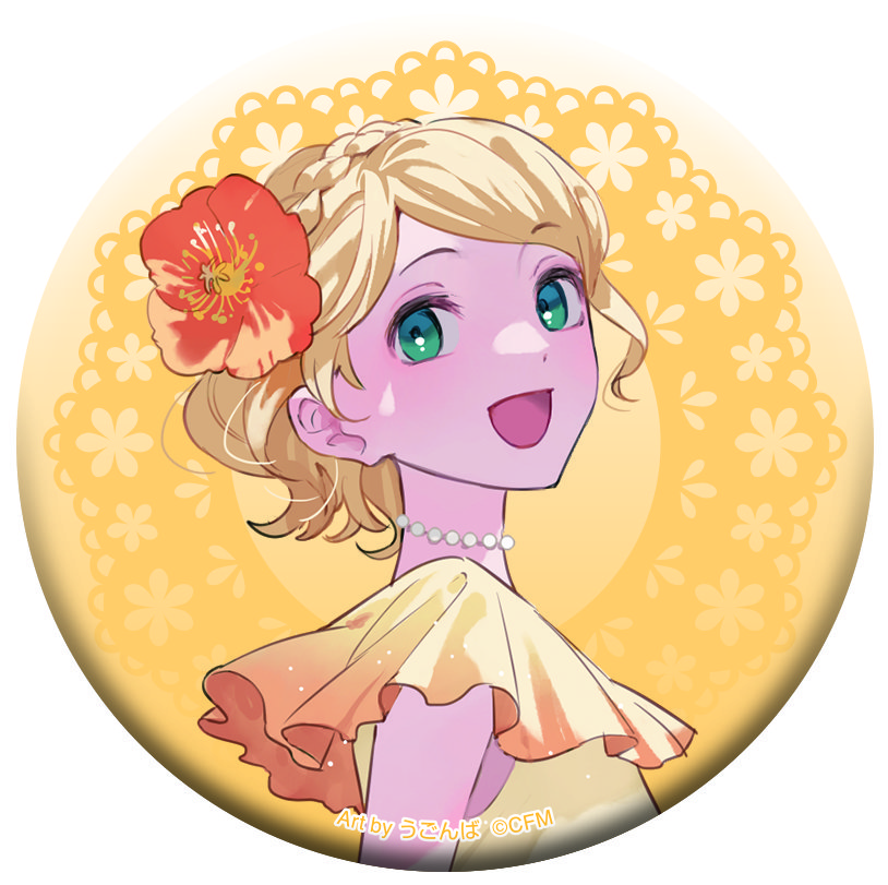 初音ミクシリーズ_オーロラ缶バッジセット／鏡音リン