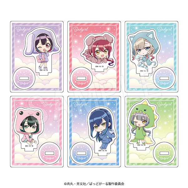 ばっどがーる_トレーディングアクリルスタンド アニマルルームウェアVer.【OPP/6個入り】
