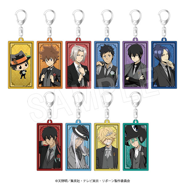 家庭教師ヒットマンREBORN!_トレーディングラメアクリルキーホルダー 黒スーツVer.【OPP/10個入り】