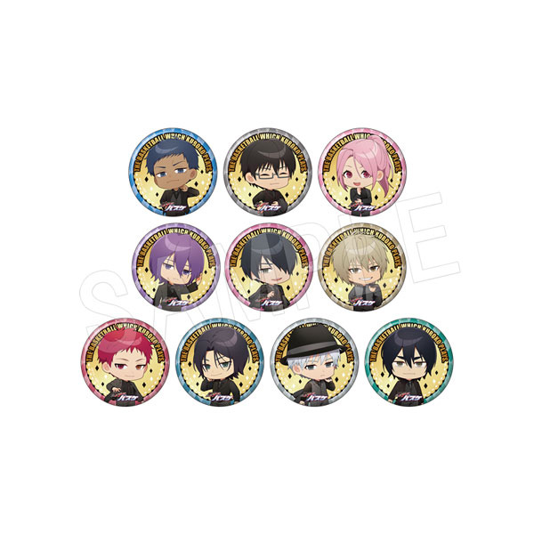 黒子のバスケ_ミニキャラトレーディングゴールド缶バッジ JF2026黒スーツVer. (TypeB)【BOX／10個入り】