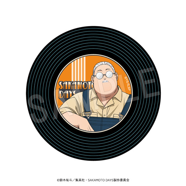 SAKAMOTO DAYS_まわる!レコード風マグネット デニムVer. 坂本太郎