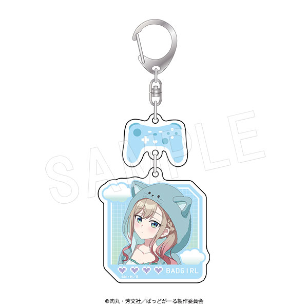 ばっどがーる_アクリルキーホルダー アニマルルームウェアVer. 涼風涼