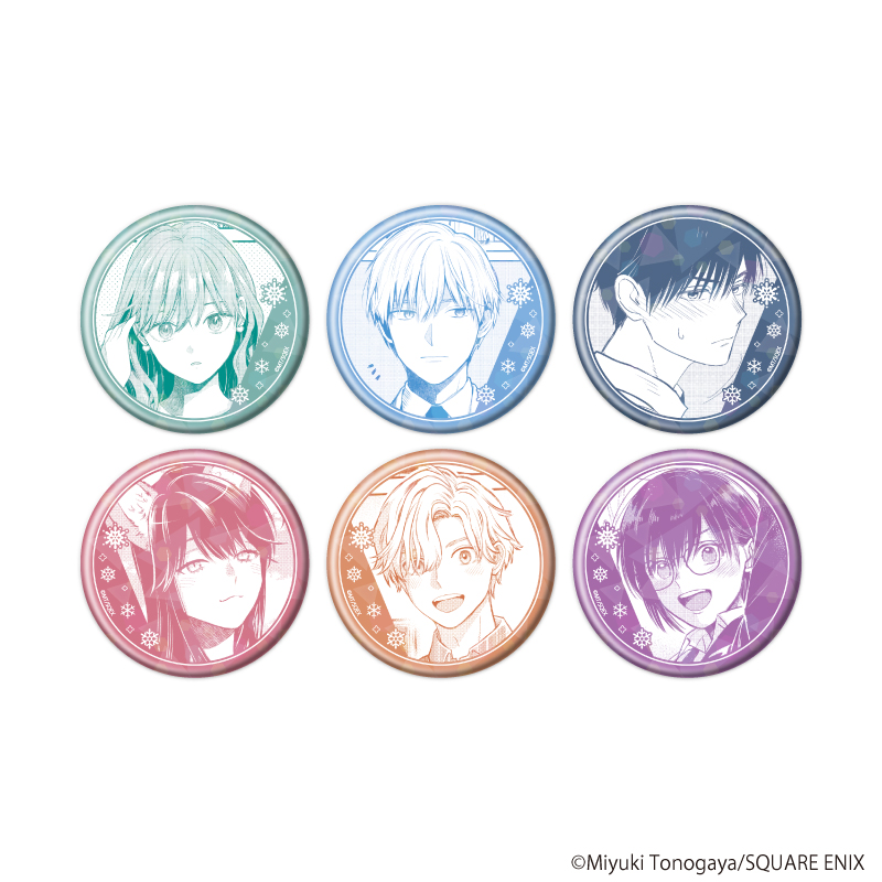 氷属性男子とクールな同僚女子_（57mm）_ホログラム缶バッジ01/コンプリートセット全6種)【コンプリートセット/6個入り】