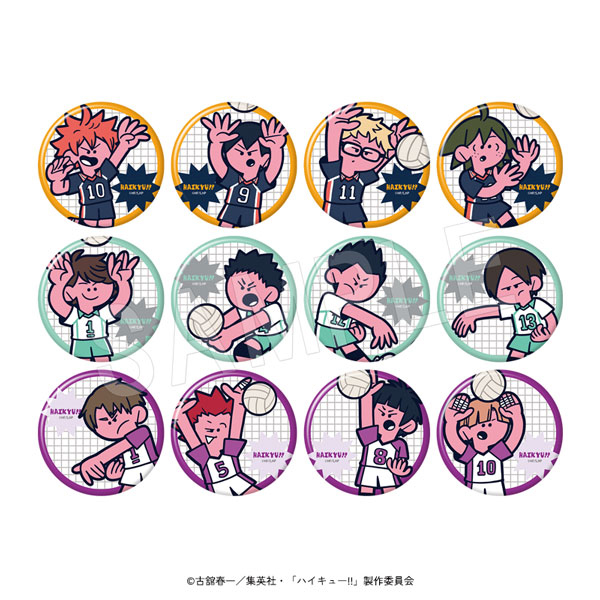 ハイキュー!!_トレーディングマット缶バッジ JF2026(A)【BOX/12個入り】