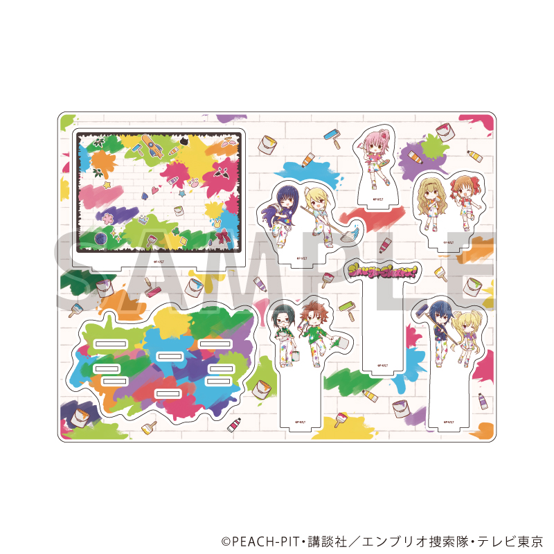 しゅごキャラ！_アクリルジオラマ02/集合デザイン ペイントver.(グラフアートイラスト)