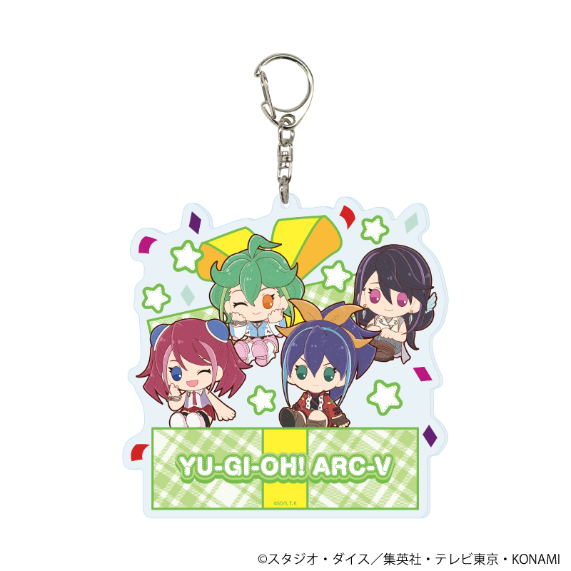 遊☆戯☆王ARC-V_デカアクリルキーホルダー02/柚子＆セレナ＆リン＆瑠璃(ぽてぬいアート)