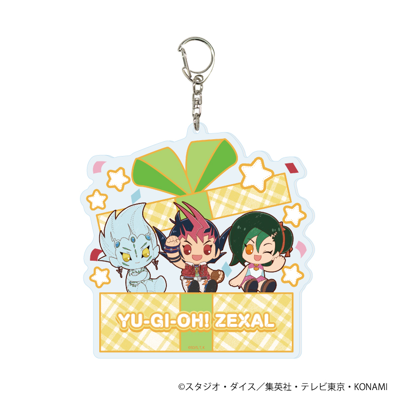 遊☆戯☆王ZEXAL_デカアクリルキーホルダー01/遊馬＆アストラル＆小鳥(ぽてぬいアート)
