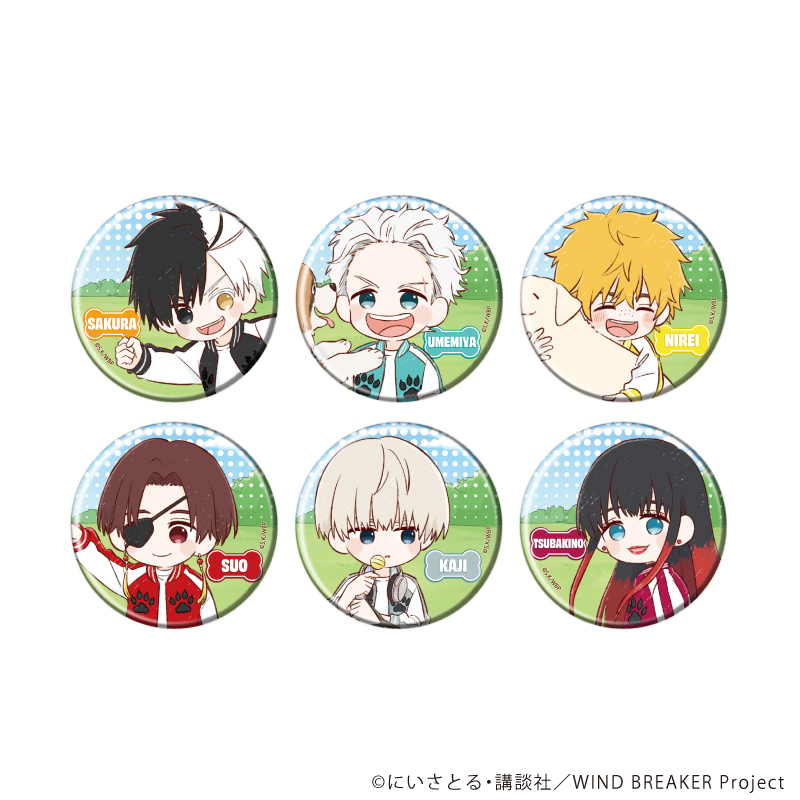 WIND BREAKER　ぽぽぷにミニキャラ缶バッジ / 全10種 100個 WIND BREAKER ぽぽぷにミニキャラ缶バッジ / 全10種 100個 WIND