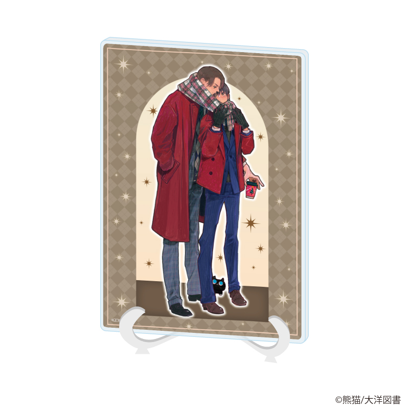 iHZ［アイハーツ］創刊100号記念フェア_(A5サイズ)_アクリルアートボード03/「ワンダーラブは真夜中に」熊猫先生(描き下ろしイラスト)