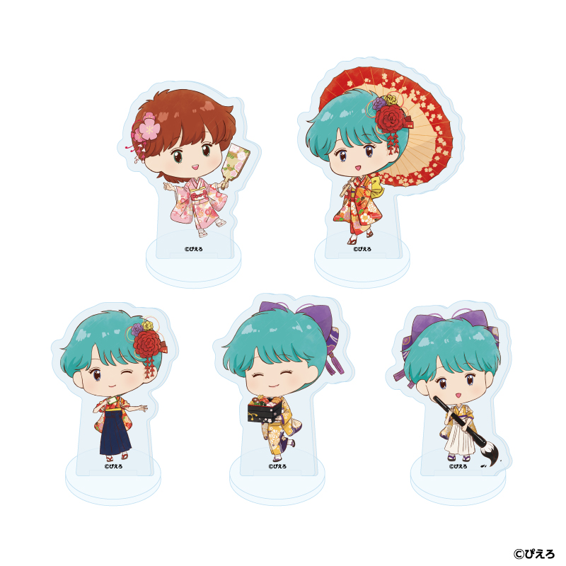 魔法のスターマジカルエミ_アクリルぷちスタンド01/コンプリートセット(全5種)(レトロアートイラスト)【コンプリートセット/5個入り】
