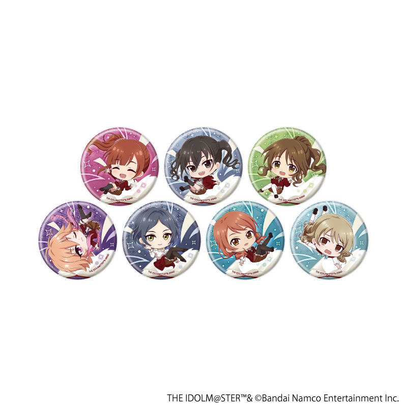 アイドルマスター シンデレラガールズ_缶バッジ16/BookWorld!ver. コンプリートセット(全7種)(ミニキャライラスト)【コンプリートセット/7個入り】