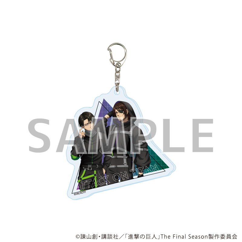 進撃の巨人 The Final Season_アクリルキーホルダー07/リヴァイ&ハンジ サイバーパンクver.(描き下ろしイラスト)