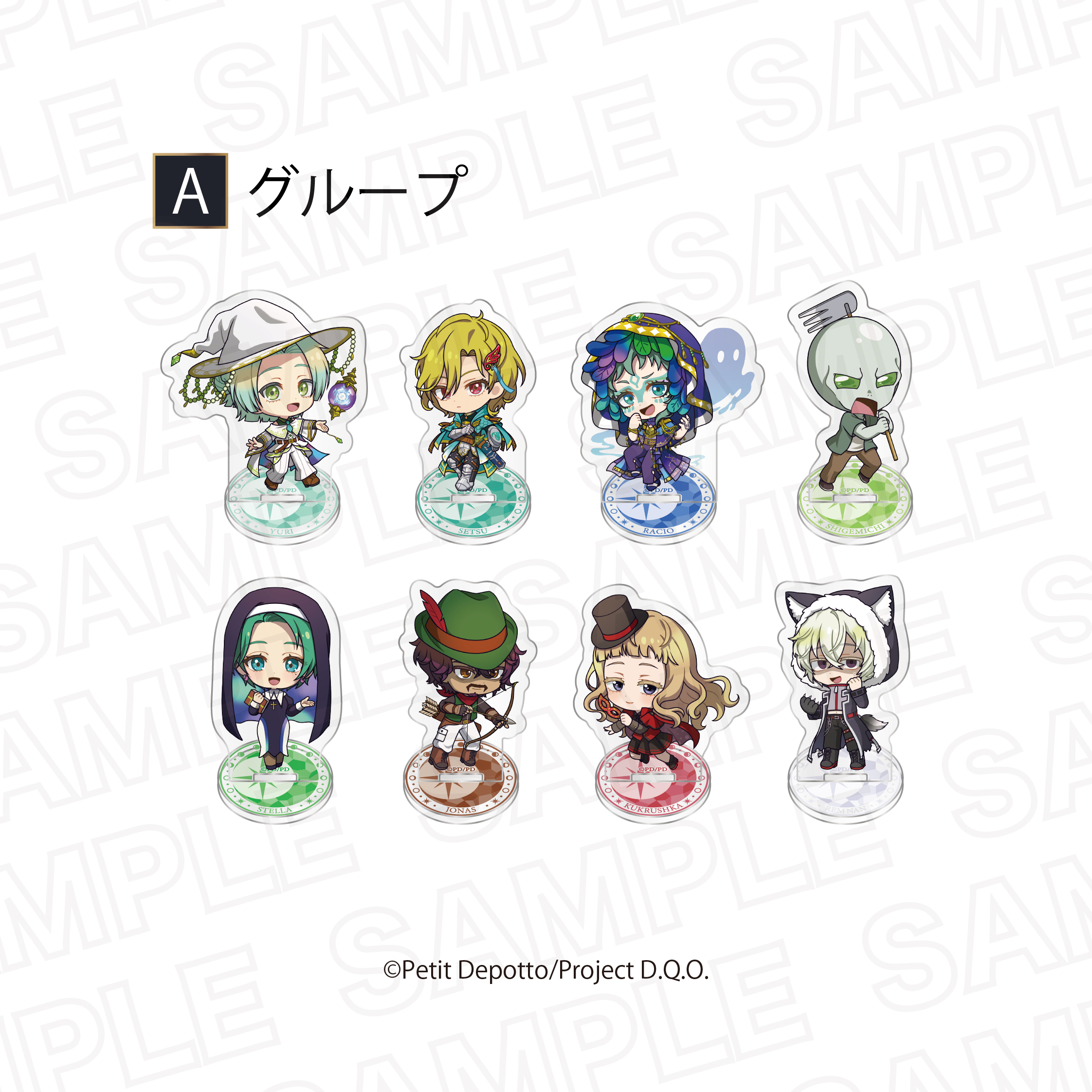 グノーシア_ランダム　ミニキャラアクリルスタンドA 【BOX／8個入り】