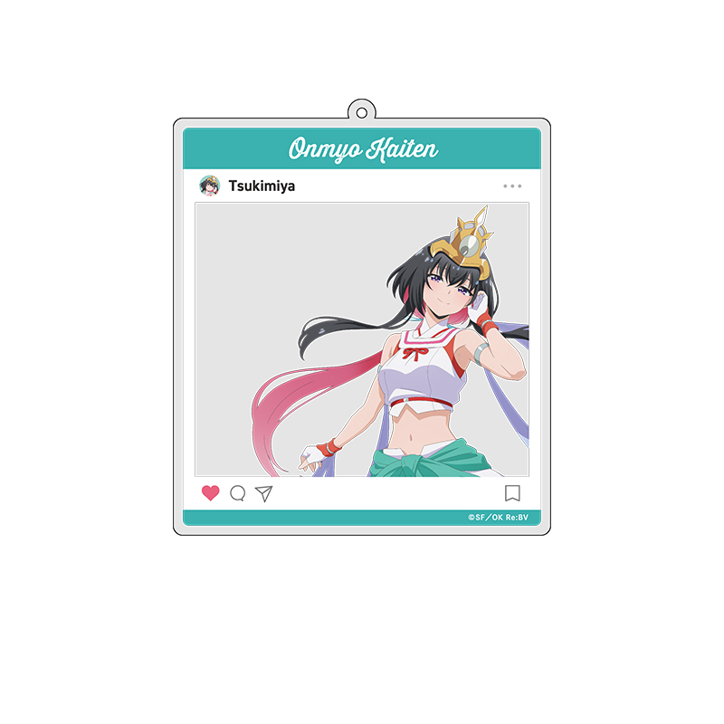 陰陽廻天 Re:バース_SNS風アクリルキーホルダー ツキミヤ