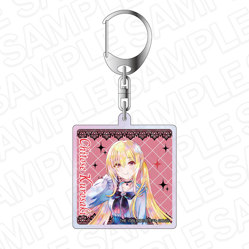 アイドルマスター シンデレラガールズ_オーロラアクリルキーホルダー PALE TONE series 黒埼ちとせ サブカルファッション ver.