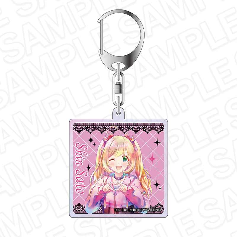アイドルマスター シンデレラガールズ_オーロラアクリルキーホルダー PALE TONE series 佐藤心 サブカルファッション ver.
