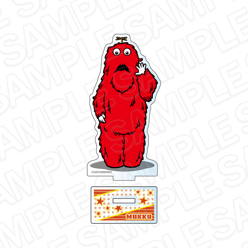 ガチャピン・ムック_アクリルメモスタンド ムック college ver.