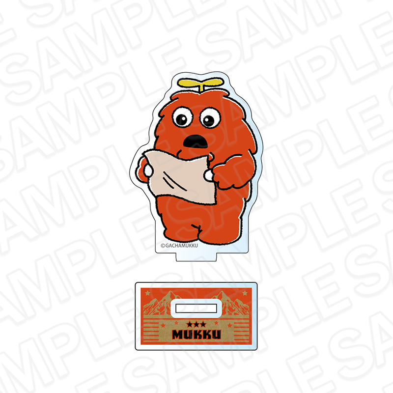 ガチャピン・ムック_アクリルメモスタンド ムック CAMP ver.