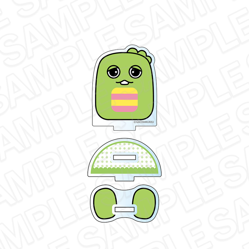 ガチャピン・ムック_アクリルメモスタンド おすわりさん ガチャピン