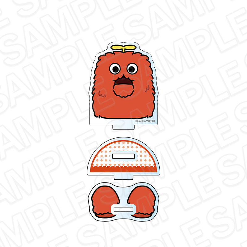 ガチャピン・ムック_アクリルメモスタンド おすわりさん ムック