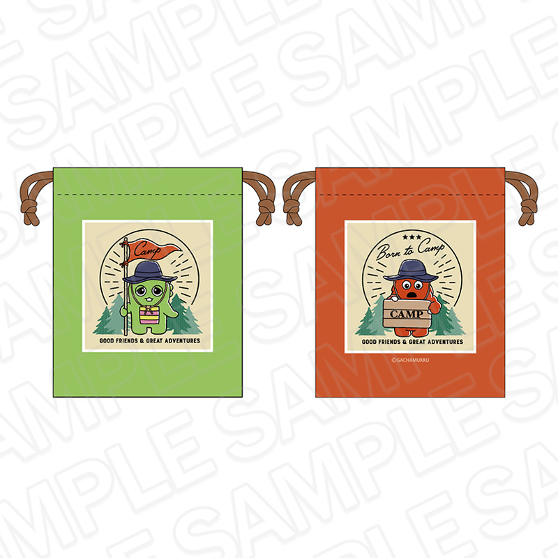 ガチャピン・ムック_巾着 A CAMP ver.