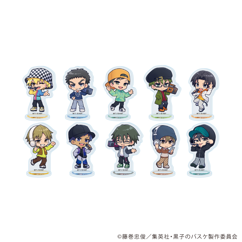 黒子のバスケ_アクリルぷちスタンド27/ヒップホップver. コンプリートセット(全10種)(ミニキャライラスト)【コンプリートセット／10個入り】
