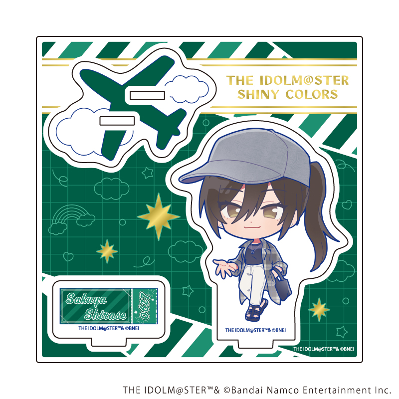 アイドルマスター シャイニーカラーズ_アクリルスタンドプレート14/白瀬咲耶 おでかけver.(ミニキャライラスト)