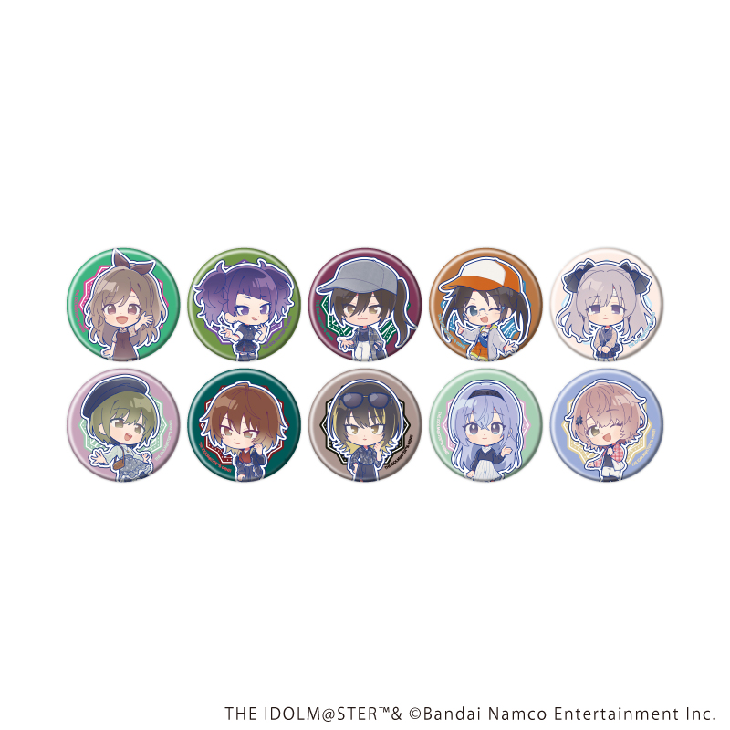 アイドルマスター シャイニーカラーズ_缶バッジ07/おでかけver. コンプリートセット(全10種)(ミニキャライラスト)【コンプリートセット/10個入り】