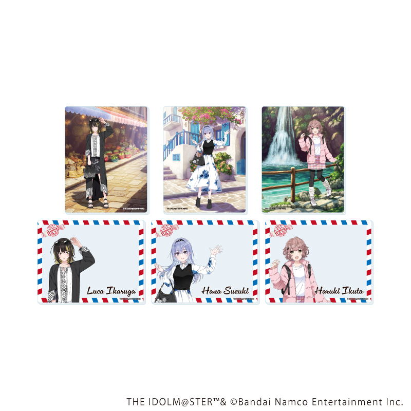アイドルマスター シャイニーカラーズ_アクリルカード06/おでかけver. コンプリートセット(全6種)(描き下ろしイラスト)【コンプリートセット/6個入り】