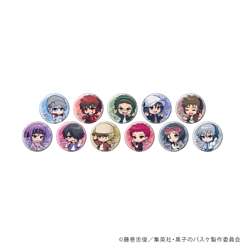 黒子のバスケ_缶バッジ33/ヒップホップver. コンプリートセット(全11種)(ミニキャライラスト)【コンプリートセット／11個入り】